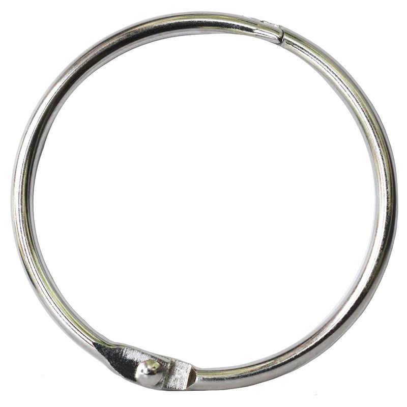 GOTOONE Book Binder Rings 2 Inch Office Loose Leaf Ringï¼ˆ20 Packï¼‰ Nickel Plated Silver - Image 1